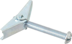 Powers Fasteners - 3/8" Screw, 3/8" Diam, 3" Long, Toggle Bolt Drywall & Hollow Wall Anchor - 7/8" Drill, Zinc Plated, Steel, Grade Zamac 7, Use in Drywall & Wallboard - Americas Tooling