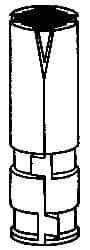 Powers Fasteners - 5/8" Diam, 1" Drill, 2-5/8" OAL, 2-1/2" Min Embedment Single Expansion Concrete Anchor - Zamac Alloy, Flat Head - Americas Tooling