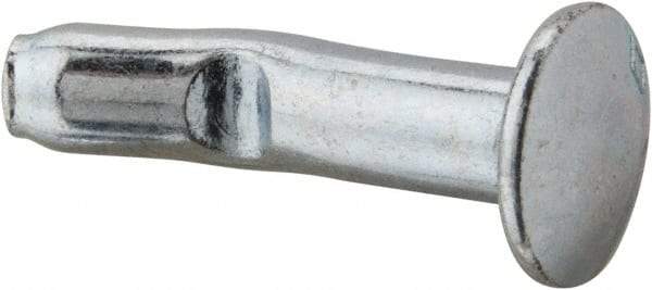 Powers Fasteners - 1/4" Diam, 1/4" Drill, 1" OAL, 1-1/4" Min Embedment Split-Drive Concrete Anchor - Grade 8.2 Steel, Zinc-Plated Finish, Mushroom Head - Americas Tooling