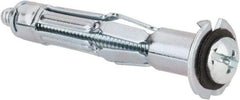 Powers Fasteners - 3/16" Screw, 3/8" Diam, 2" Long, 3/8 to 5/8" Thick, Sleeve Drywall & Hollow Wall Anchor - 3/8" Drill, Zinc Plated, Steel, Grade 5, Use in Concrete, & Masonry, Drywall, Plywood & Wallboard - Americas Tooling