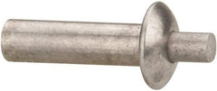 Made in USA - Universal Head Aluminum Alloy Drive Blind Rivet - Aluminum Alloy Mandrel, 0.453" to 1/2" Grip, 3/8" Head Diam, 0.191" to 0.219" Hole Diam, 0.656" Length Under Head, 3/16" Body Diam - Americas Tooling