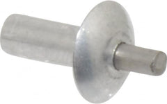 Made in USA - Brazier Head Aluminum Alloy Drive Blind Rivet - Stainless Steel Mandrel, 0.203" to 7/32" Grip, 0.312" Head Diam, 0.128" to 0.14" Hole Diam, 0.313" Length Under Head, 1/8" Body Diam - Americas Tooling