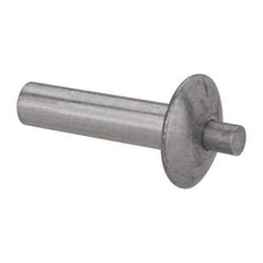 Made in USA - Brazier Head Aluminum Alloy Drive Blind Rivet - Aluminum Alloy Mandrel, 0.828" to 7/8" Grip, 5/8" Head Diam, 0.266" to 0.281" Hole Diam, 1.031" Length Under Head, 1/4" Body Diam - Americas Tooling