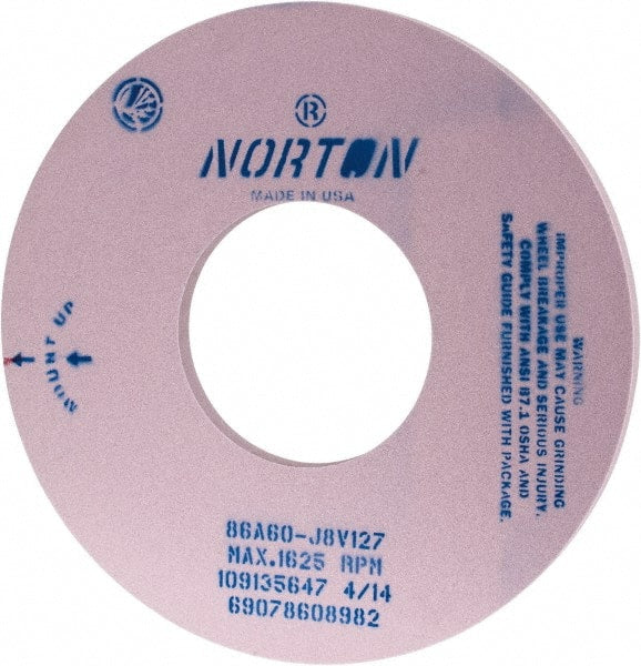 Norton - 20 Inch Diameter x 8 Inch Hole x 1 Inch Wide Centerless & Cylindrical Grinding Wheel - Exact Industrial Supply