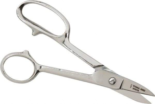 Heritage Cutlery - 1-3/8" LOC, 7" OAL Chrome Plated High Leverage Shears - Right Hand, Chrome Plated Straight Handle, For General Purpose Use - Americas Tooling