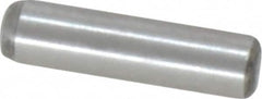 Value Collection - 3mm Diam x 12mm Pin Length Grade 8 Alloy Steel Precision Dowel Pin - Bright Finish, 1 Rounded End - Americas Tooling