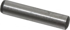 Value Collection - 4mm Diam x 20mm Pin Length Grade 8 Alloy Steel Precision Dowel Pin - Bright Finish, 1 Rounded End - Americas Tooling