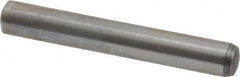 Value Collection - 4mm Diam x 28mm Pin Length Grade 8 Alloy Steel Precision Dowel Pin - Bright Finish, 1 Rounded End - Americas Tooling