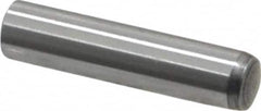 Value Collection - 5mm Diam x 22mm Pin Length Grade 8 Alloy Steel Precision Dowel Pin - Bright Finish, 1 Rounded End - Americas Tooling