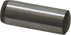 Value Collection - 10mm Diam x 28mm Pin Length Grade 8 Alloy Steel Precision Dowel Pin - Bright Finish, 1 Rounded End - Americas Tooling