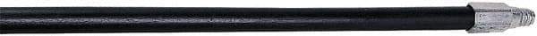 Rubbermaid - 60 x 1-1/16" Wood Handle for Push Brooms - Threaded Connection, Black - Americas Tooling