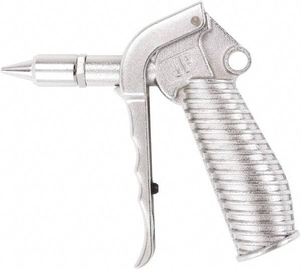 Value Collection - 230 Max psi Quiet Safety Nozzle Pistol Grip Blow Gun - 1/4 NPT Inlet, Chrome Plated Aluminum - Americas Tooling