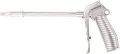 Value Collection - 230 Max psi Adjustable Safety Nozzle Adjustable Air Blow Gun - 1/4 NPT Inlet, 12" Tube Length, Chrome Plated Aluminum - Americas Tooling