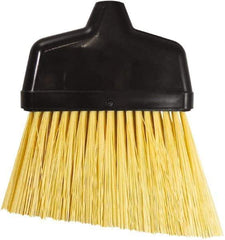 Unger - 6-3/8" Wide, Yellow Synthetic Bristles, Angled Broom - Flagged, Water Resistant - Americas Tooling