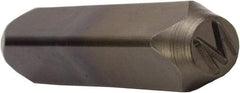 C.H. Hanson - 5/8" Character Size, M Character, Heavy Duty Individual Steel Stamp - Americas Tooling