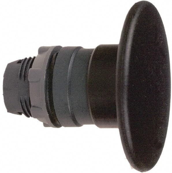 Schneider Electric - 22mm Mount Hole, Extended Mushroom Head, Pushbutton Switch Only - Round, Black Pushbutton, Nonilluminated, Momentary (MO) - Americas Tooling