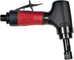 Chicago Pneumatic - 1/4" Collet, Angle Handle, Air Angle Die Grinder - 20,000 RPM, Rear Exhaust, 8.25 CFM, 0.7 hp, 90 psi, 1/4 BSP Inlet - Americas Tooling