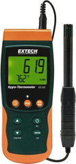 Extech - 32 to 122°F, 5 to 95% Humidity Range, Thermo-Hygrometer - 3% Relative Humidity Accuracy - Americas Tooling