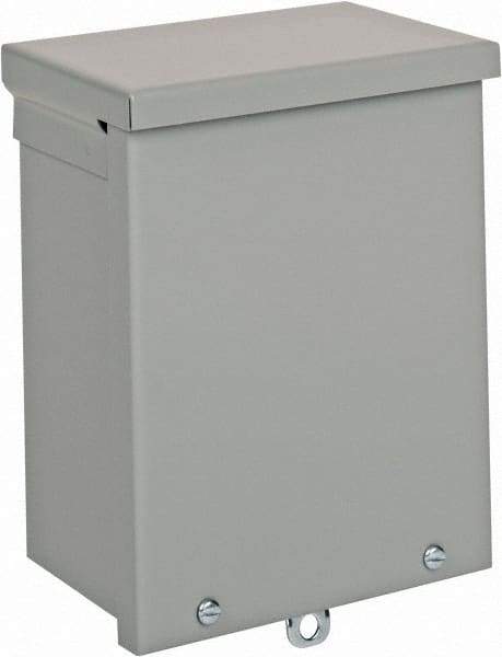 nVent Hoffman - Steel Junction Box Enclosure Screw Flat Cover - NEMA 3R, 6" Wide x 8" High x 4" Deep - Americas Tooling