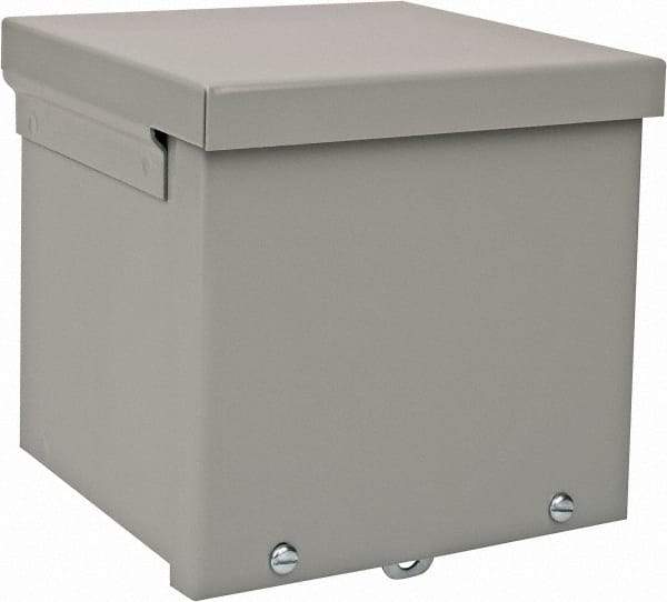 nVent Hoffman - Steel Junction Box Enclosure Screw Flat Cover - NEMA 3R, 6" Wide x 6" High x 6" Deep - Americas Tooling