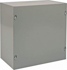 nVent Hoffman - Steel Junction Box Enclosure Screw Flat Cover - NEMA 1, 10" Wide x 10" High x 6" Deep - Americas Tooling