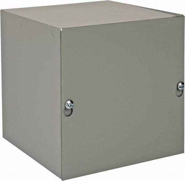 nVent Hoffman - Steel Junction Box Enclosure Screw Flat Cover - NEMA 1, 6" Wide x 6" High x 6" Deep - Americas Tooling