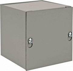 nVent Hoffman - Steel Junction Box Enclosure Screw Flat Cover - NEMA 1, 4" Wide x 4" High x 4" Deep - Americas Tooling