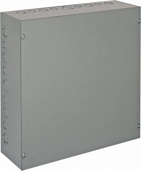 nVent Hoffman - Steel Junction Box Enclosure Screw Flat Cover - NEMA 1, 18" Wide x 18" High x 6" Deep - Americas Tooling