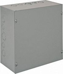 nVent Hoffman - Steel Junction Box Enclosure Screw Flat Cover - NEMA 1, 12" Wide x 12" High x 6" Deep - Americas Tooling