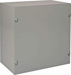 nVent Hoffman - Steel Junction Box Enclosure Screw Flat Cover - NEMA 1, 10" Wide x 10" High x 6" Deep - Americas Tooling