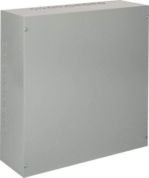 nVent Hoffman - Steel Junction Box Enclosure Screw Flat Cover - NEMA 1, 24" Wide x 24" High x 8" Deep - Americas Tooling