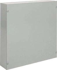 nVent Hoffman - Steel Junction Box Enclosure Screw Flat Cover - NEMA 1, 18" Wide x 18" High x 4" Deep - Americas Tooling