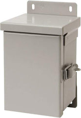 nVent Hoffman - Steel Standard Enclosure Hinge Flat Cover - NEMA 3R, 8" Wide x 10" High x 6" Deep, Watertight - Americas Tooling