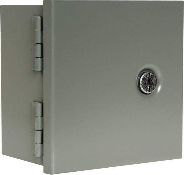 nVent Hoffman - Steel Junction Box Enclosure Hinge Flat Cover - NEMA 1, 6" Wide x 6" High x 4" Deep - Americas Tooling