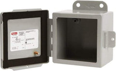 nVent Hoffman - Steel Junction Box Enclosure Hinge Flat Cover - NEMA 12, 13, 4" Wide x 4" High x 3" Deep - Americas Tooling