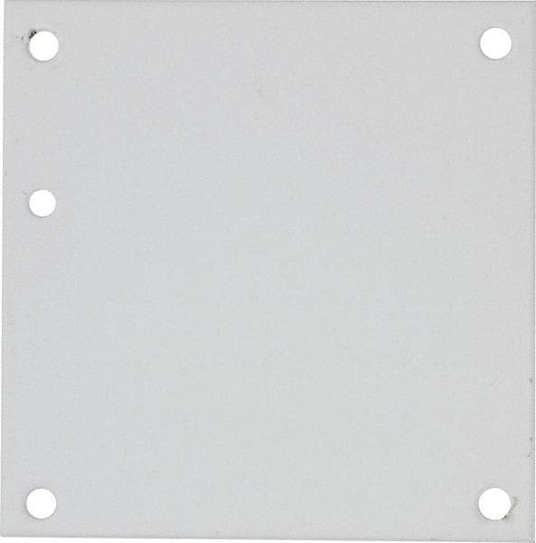 nVent Hoffman - 4-1/4" OAW x 4-1/4" OAH Powder Coat Finish Electrical Enclosure Nonperforated Panel - 6" x 6" Box, 14 Gauge Steel, Use with A6N64/A6R64HCR - Americas Tooling