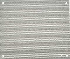 nVent Hoffman - 14-1/2" OAW x 17" OAH Powder Coat Finish Electrical Enclosure Perforated Panel - 20" x 16" Box, 16 Gauge Steel, Use with A20N16ALP/A20N16BLP - Americas Tooling