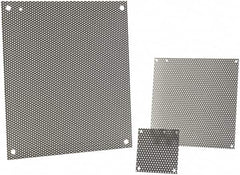 nVent Hoffman - 22-1/2" OAW x 26" OAH Powder Coat Finish Electrical Enclosure Perforated Panel - 30" x 24" Box, 16 Gauge Steel, Use with A30N24ALP/A30N24BLP - Americas Tooling