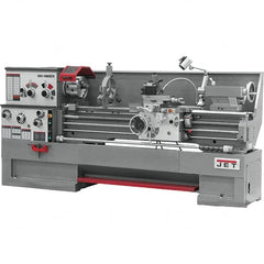 Jet - 18" Swing, 60" Between Centers, 230/460 Volt, Triple Phase Engine Lathe - 5MT Taper, 7-1/2 hp, 25 to 1,800 RPM, 3-1/8" Bore Diam - Americas Tooling