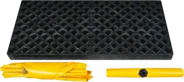 UltraTech - 66 Gal Sump, 3,000 Lb Capacity, 2 Drum, Polyethylene Spill Deck or Pallet - 54" Long x 25" Wide x 4" High, Low Profile, Inline Drum Configuration - Americas Tooling