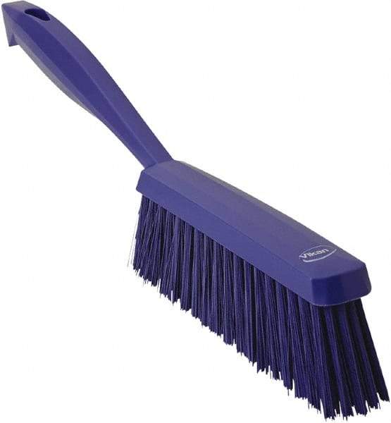 Vikan - 14" OAL, Polyester Staple Set Bench Brush - 2" Bristle Length, 6-3/8" Long Head, Purple - Americas Tooling