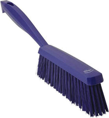 Vikan - 14" OAL, Polyester Staple Set Bench Brush - 2" Bristle Length, 6-3/8" Long Head, Purple - Americas Tooling