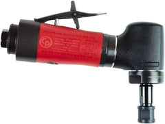 Chicago Pneumatic - 1/4" Collet, Angle Handle, Air Angle Die Grinder - 30,000 RPM, Rear Exhaust, 19 CFM, 0.4 hp, 90 psi, 6.35mm Inlet - Americas Tooling