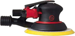 Chicago Pneumatic - 12,000 OPM, 8 CFM Air Consumption, Palm Air Orbital Sander - Round Pad, 1/4" Inlet - Americas Tooling