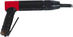 Chicago Pneumatic - 2,400 BPM, 0.92" Bore Diam, Pneumatic Pistol Grip Needle Scaler - 7" Needle Length, 4.2 CFM, 90 psi, 1/4 NPT Inlet - Americas Tooling