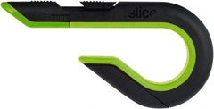 Slice - Retractable Utility Knife - Black & Green Non-Slip Comfort Handle, 1 Blade Included - Americas Tooling