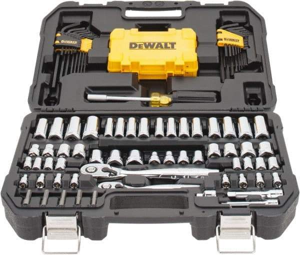 DeWALT - 108 Piece 1/4 & 3/8" Drive Mechanic's Tool Set - Comes in Blow Molded Case - Americas Tooling