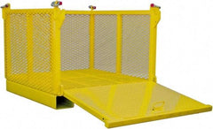 Machining & Welding - 48" Long x 48" Wide x 28" High Steel Basket-Style Bulk Container - 2,500 Lb. Load Capacity - Americas Tooling