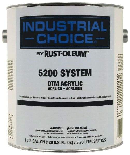 Rust-Oleum - 1 Gal Black Semi Gloss Finish Acrylic Enamel Paint - Interior/Exterior, Direct to Metal, <250 gL VOC Compliance - Americas Tooling