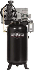 Campbell Hausfeld - 5 hp, 80 Gal Stationary Electric Vertical Air Compressor - Single Phase, 175 Max psi, 16.6 CFM, 230 Volt - Americas Tooling